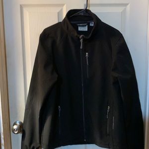 BLACK DIAMOND Soft Shell Jacket full zip active layer in black size M